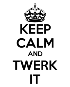 Keep Calm and Twerk it - fekete