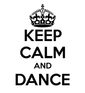 Keep Calm and Dance - fekete